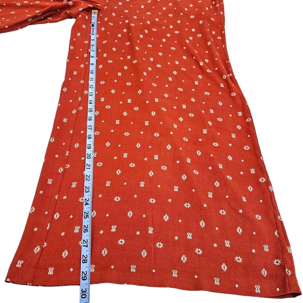 NWT Torrid Wide Leg Pants Womens Size 1X Orange Pull On Palazzo Geometric Print - Picture 14 of 15